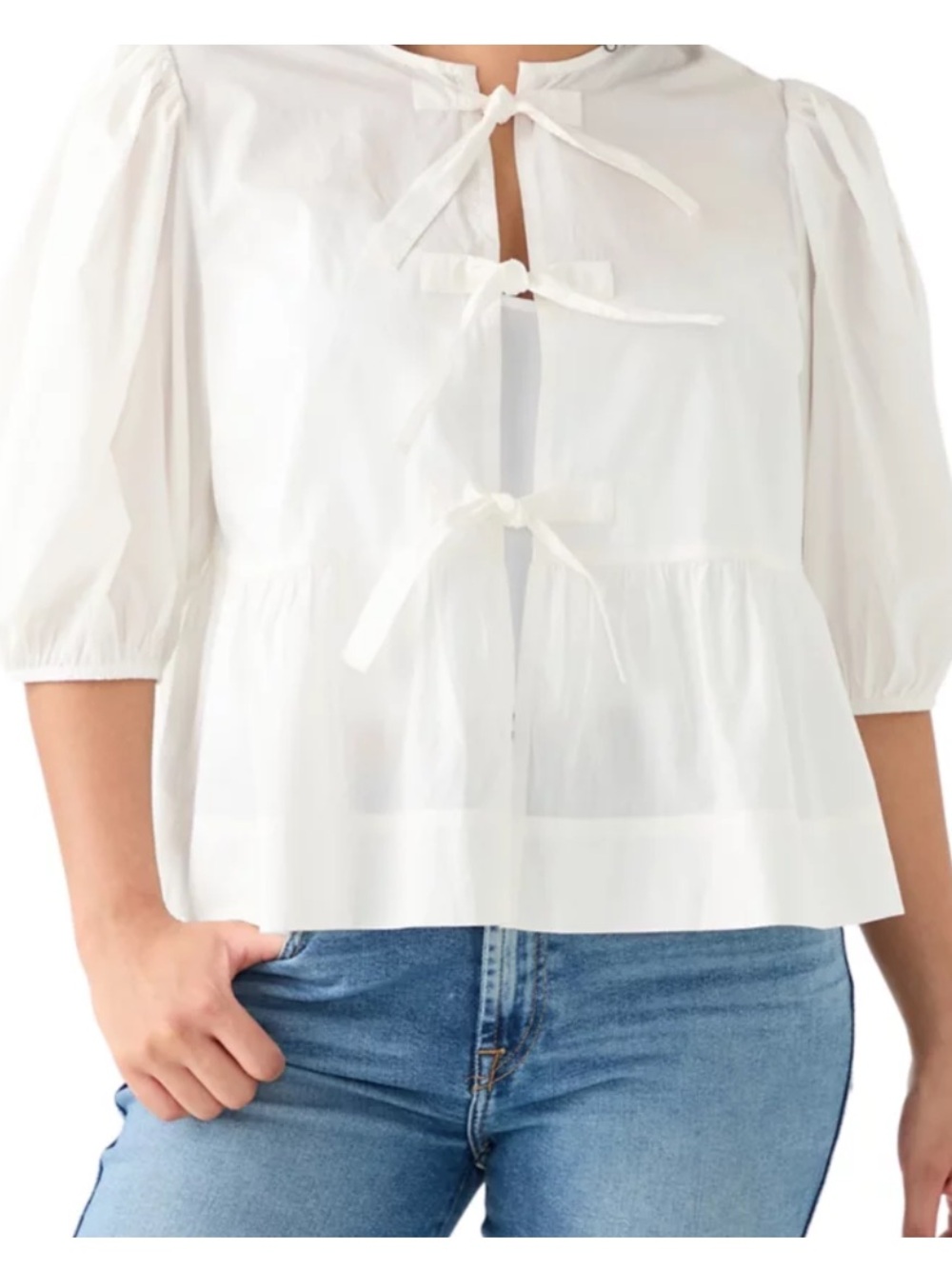 NWT Lucky Brand Women's Flyaway Babydoll Blouse Size Small